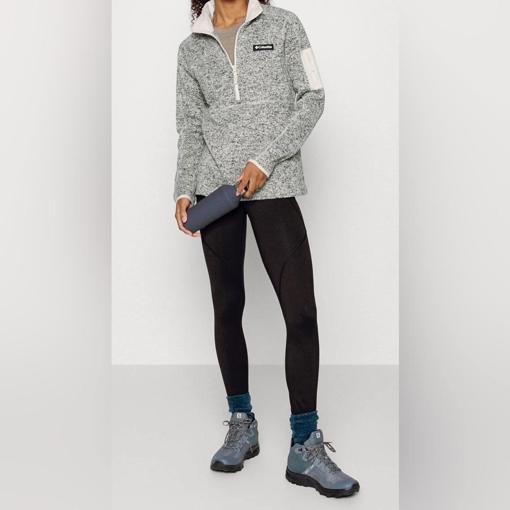 Columbia Heathered Gray Fleece Pullover